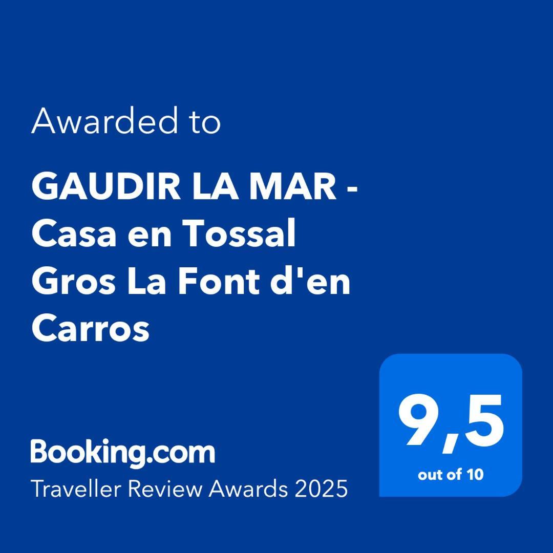 Gaudir La Mar - Casa En Tossal Gros La Font D'En Carros Vila Castillo del Reboller Exterior foto